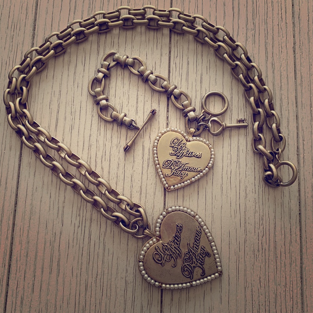 Juicy Couture Vintage Necklace and Bracelet